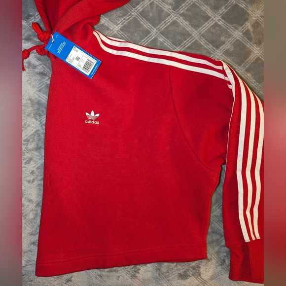 Adidas Plus Size Cropped Hoodie - Picture 1 of 3